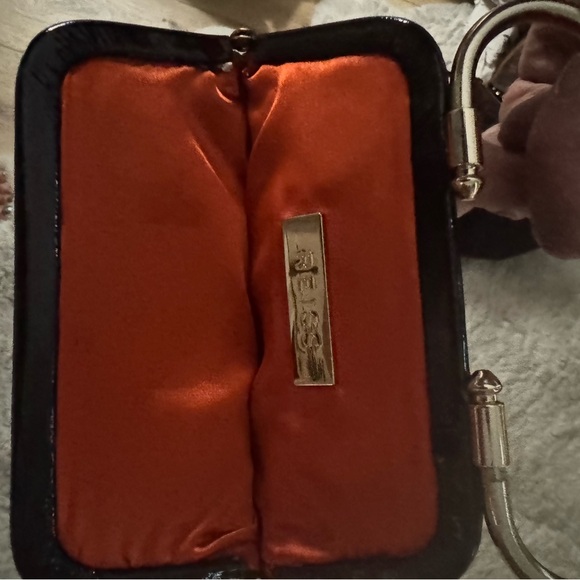 Elegant Black Suede Handbag bought at Neiman Marcus.   Used once maybe twice - Picture 4 of 4